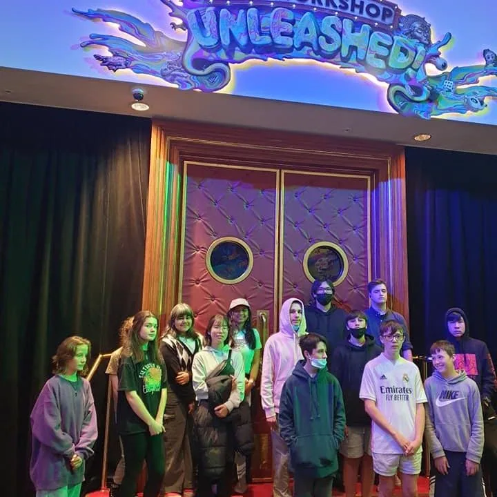 CODA youth group at an indoor activity venue